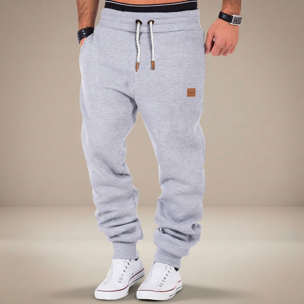 Devin - Stretchy Waist Drawstring Trousers