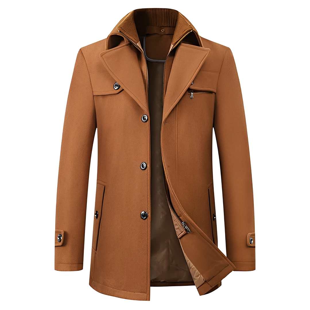 Connor - Comfortable Mid Length Coat