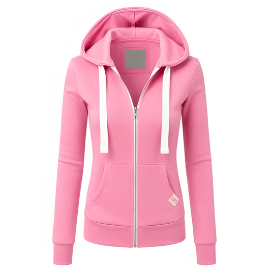 Diana - Full Zip Fitted Hoodie