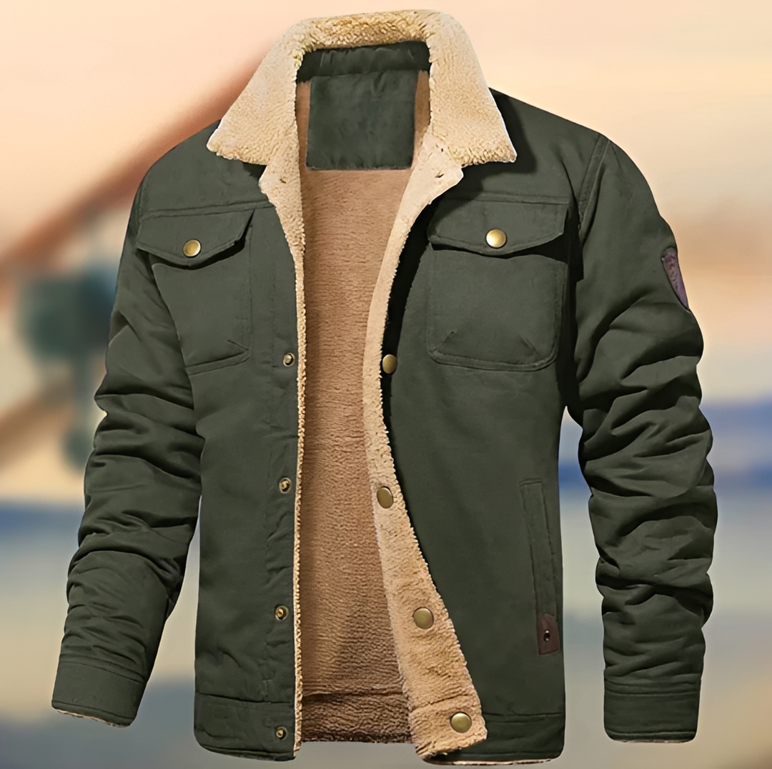 Cedric - Cozy Collar Button Down Jacket