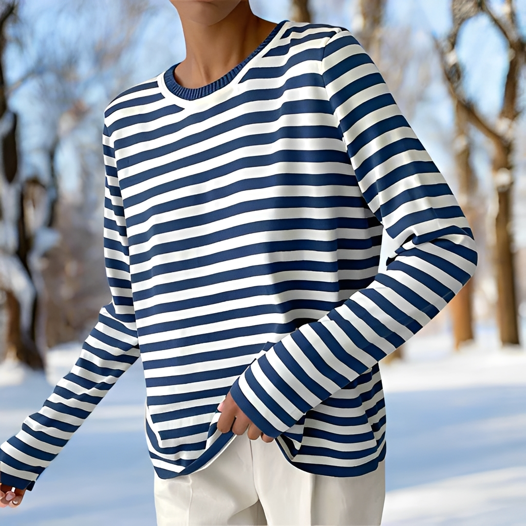Reagine - Striped Long Sleeve Shirt