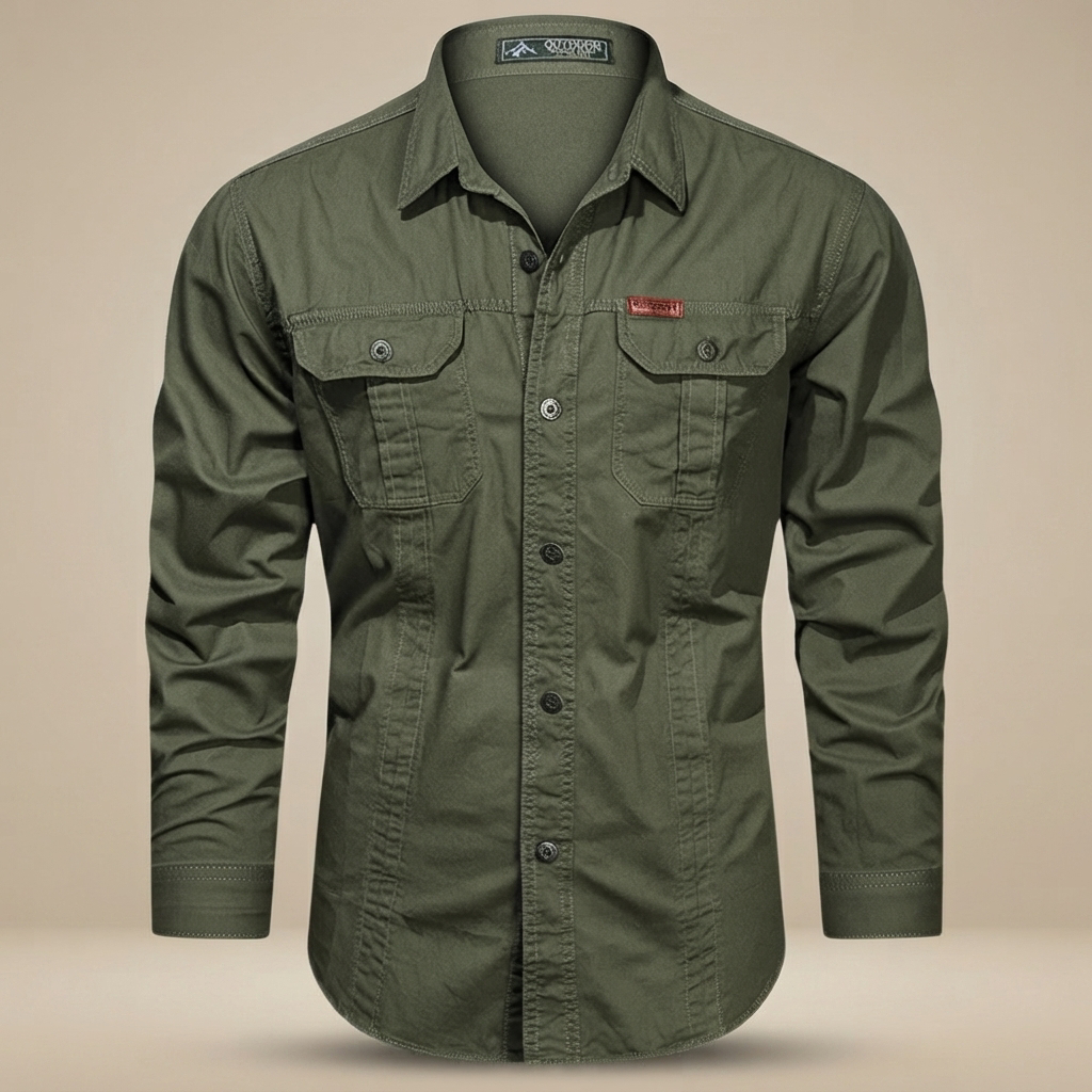 Hayden - Multi-Pocket Long-Sleeve Utility Shirt