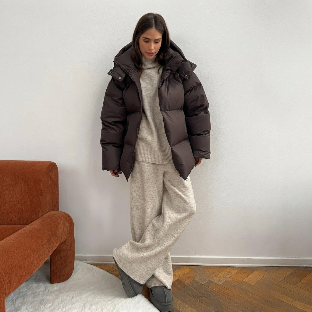Natalia - Down Jacket with Hood for Women