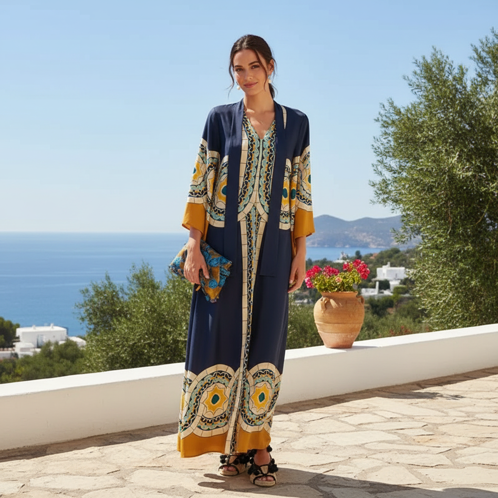 Kymbrea - Stylish Relaxed Fit Maxi Dress