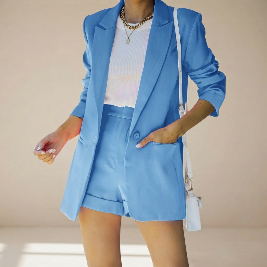 Geraldine - Stylish Short Suit Set