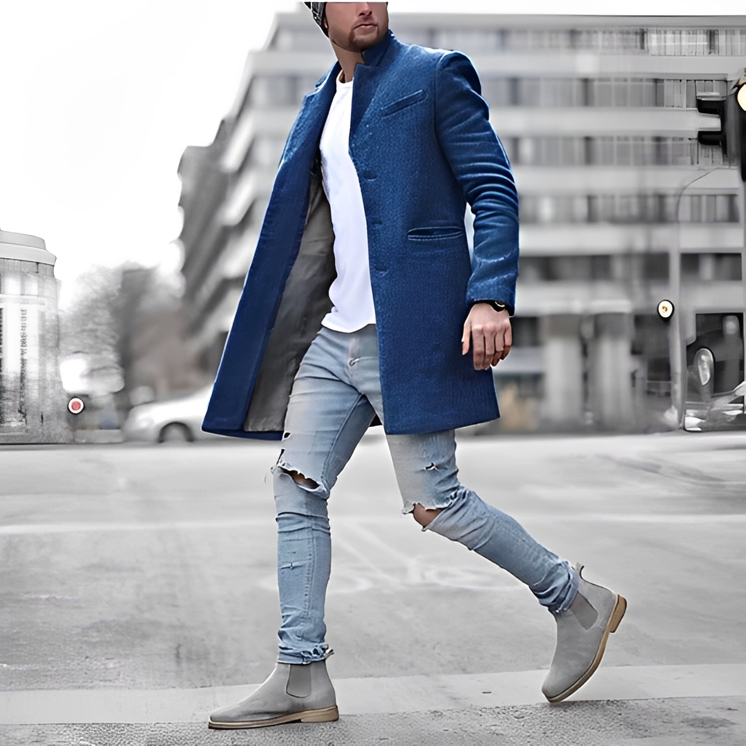 Kadeen - Trendy Slim Fit Topcoat