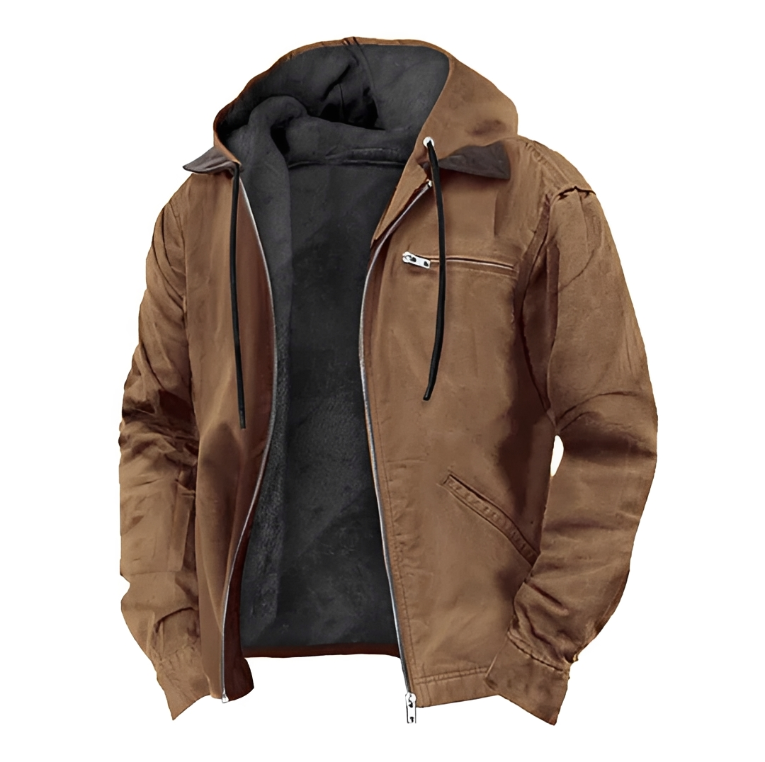 Tyler - Comfortable Hooded Zip Jacket