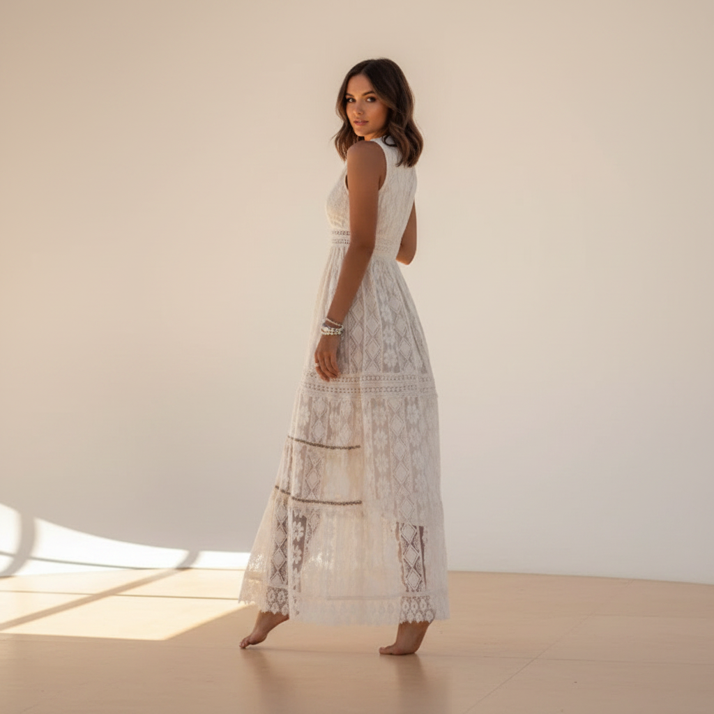 Barbarra - Stylish High-Waist Dress