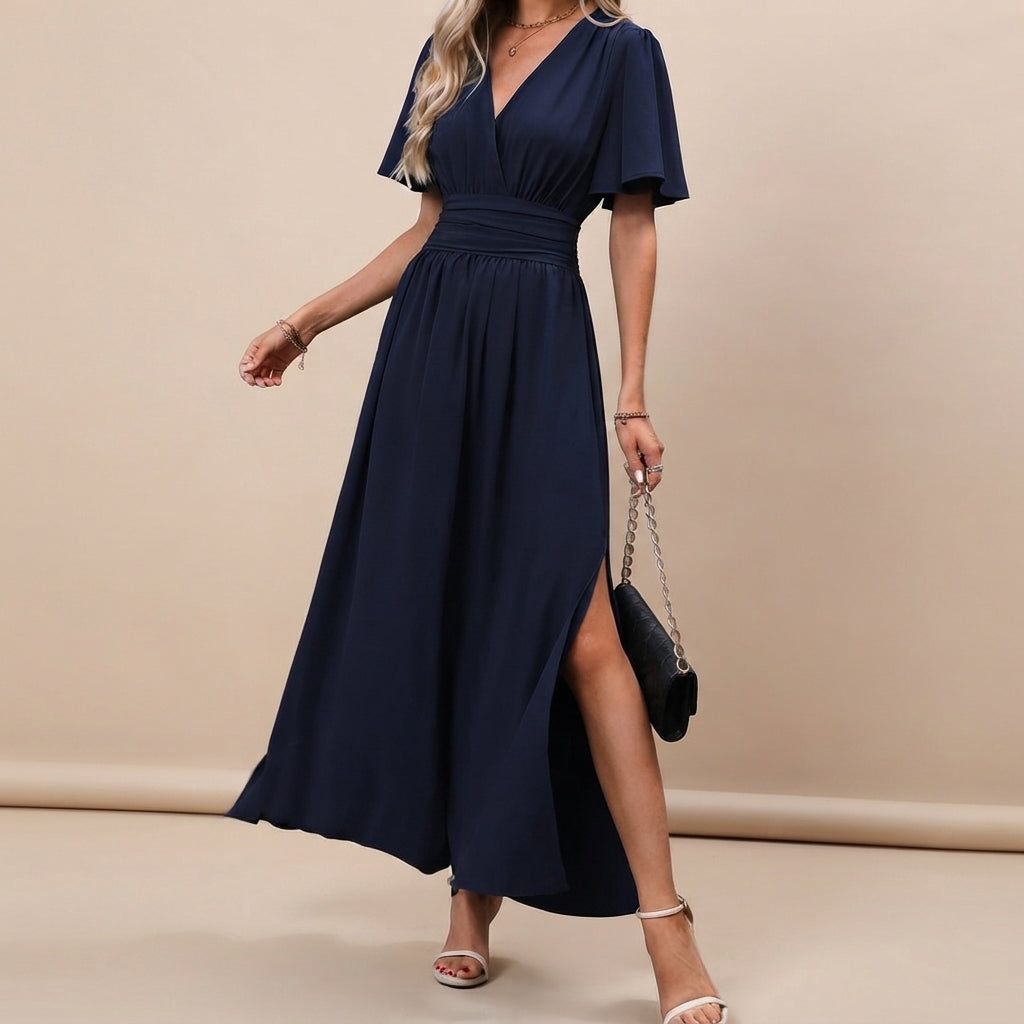 Leyli - Stylish Split Midi Dress