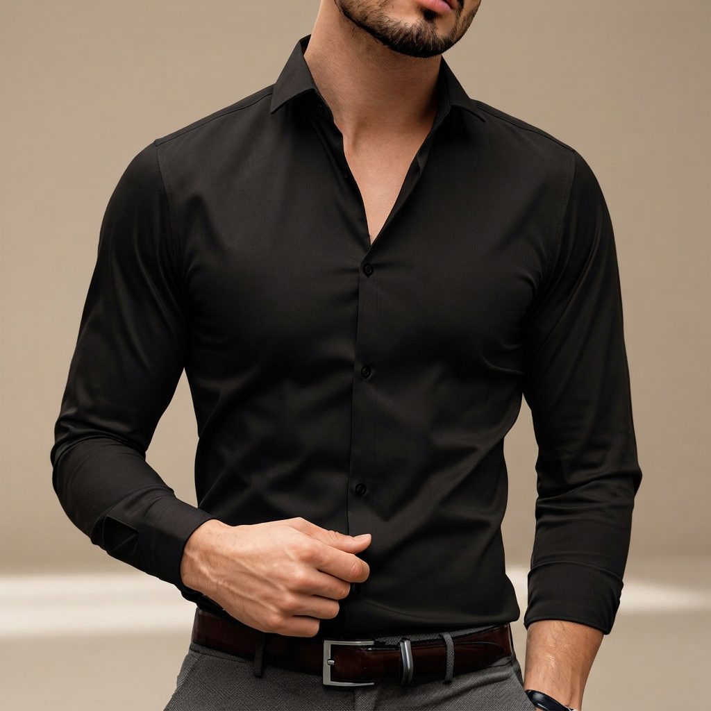 Percy - Relaxed Long-Sleeve Polo Shirt