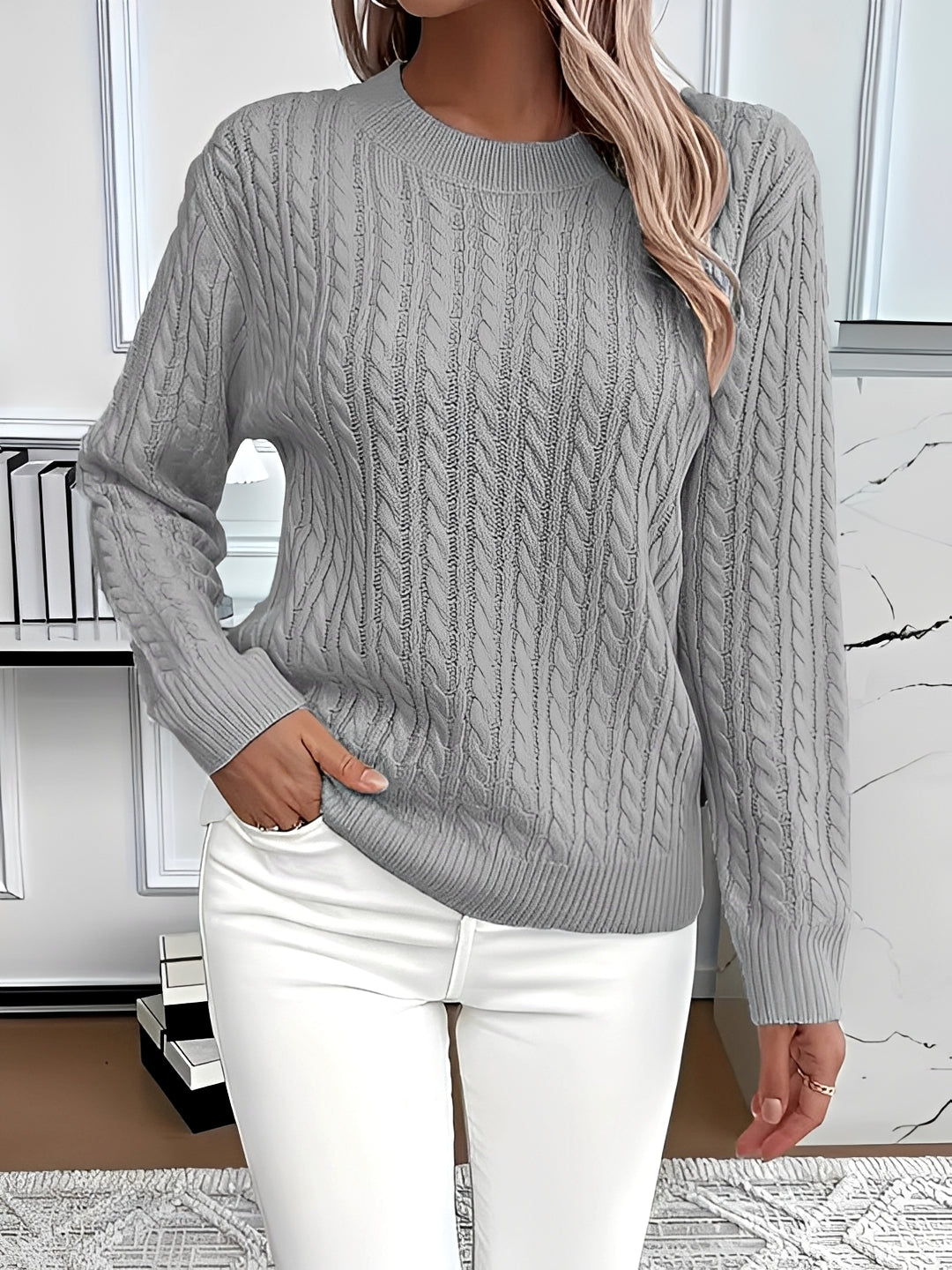 Dianna - Elegant Long Sleeve Sweater