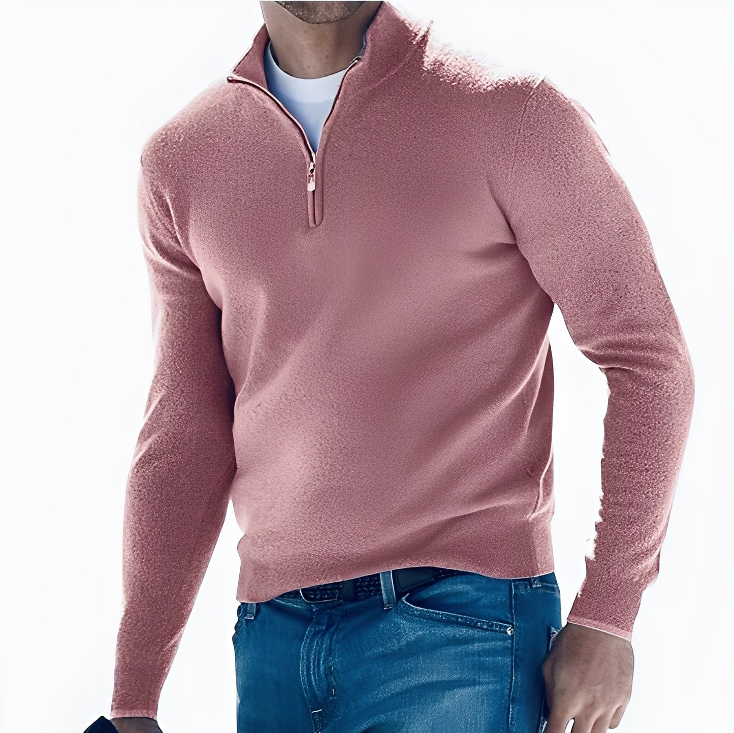 Ralph - Comfortable men's sweater with zipper