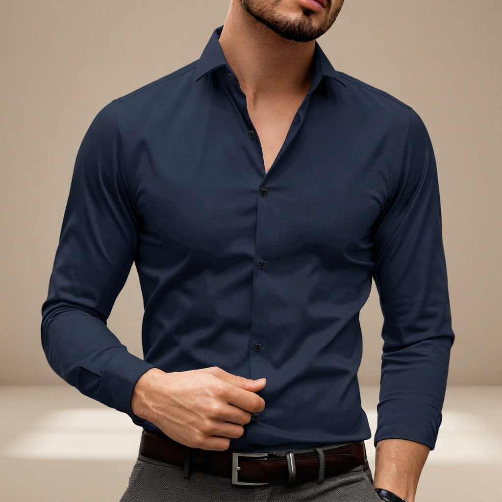 Percy - Relaxed Long-Sleeve Polo Shirt