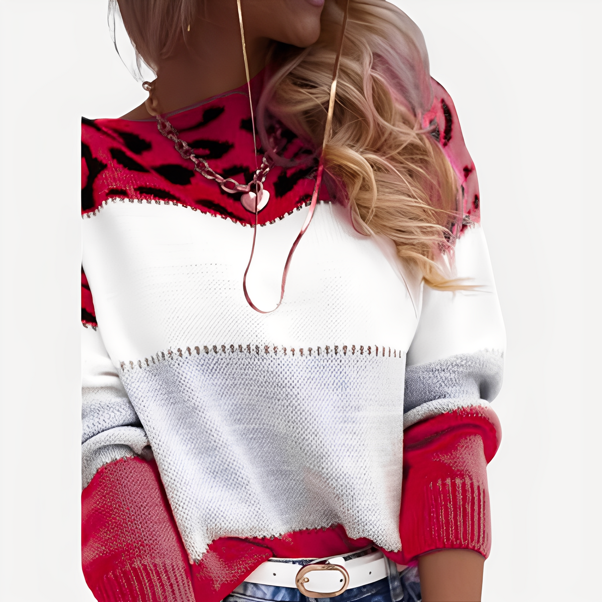 Anne - Stylish sweater with design
