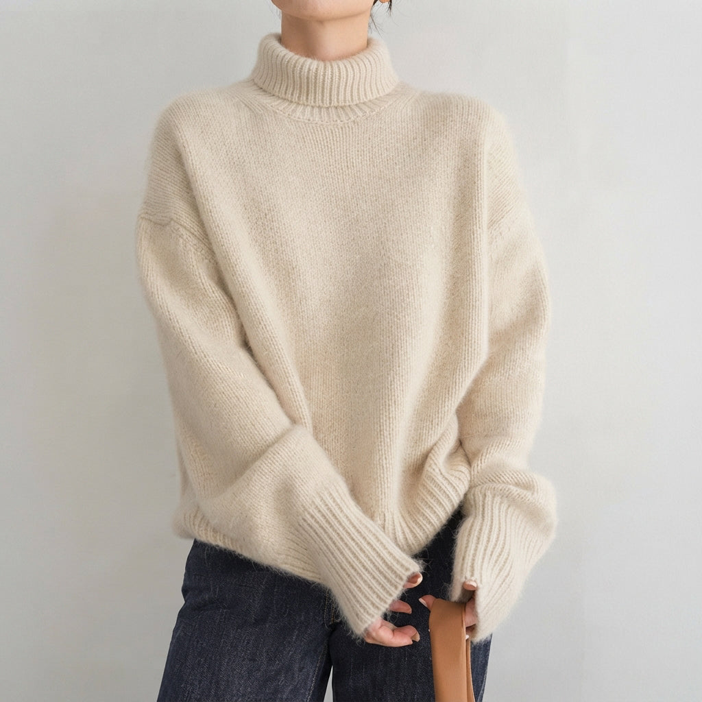 Lea - Elegant Turtleneck Sweater for Women