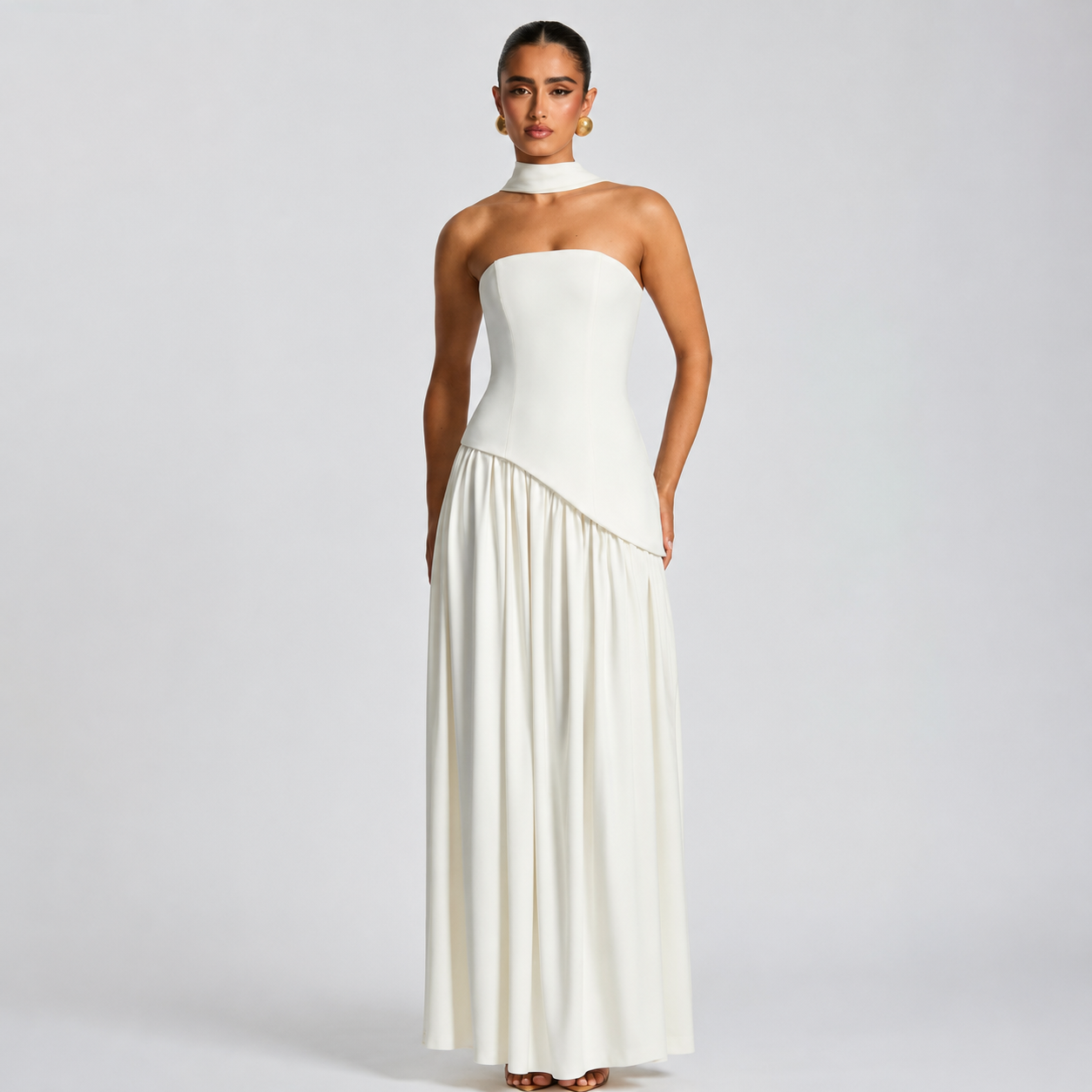 Fatimea - Stylish Tube Top Long Dress