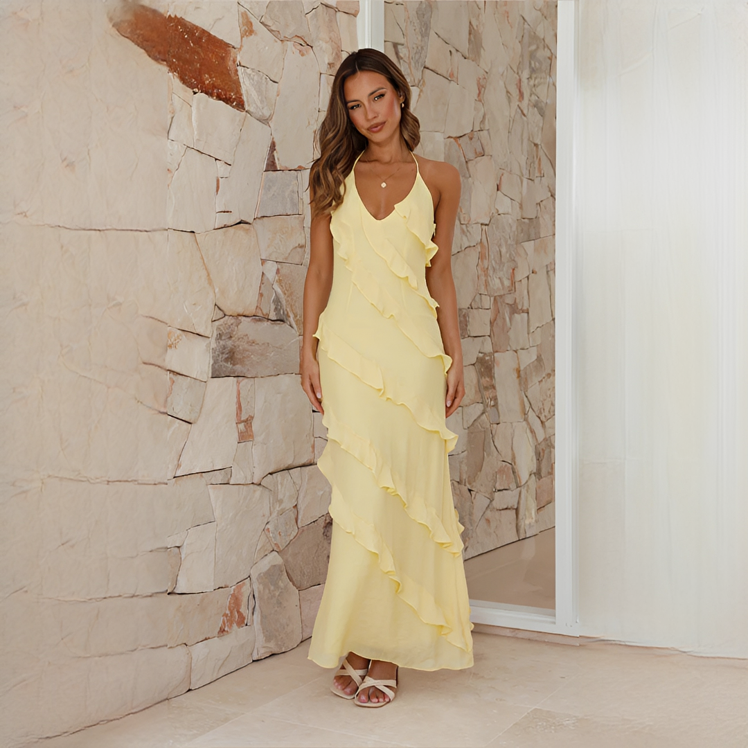 Latresia - Trendy and Elegant Halter Dress