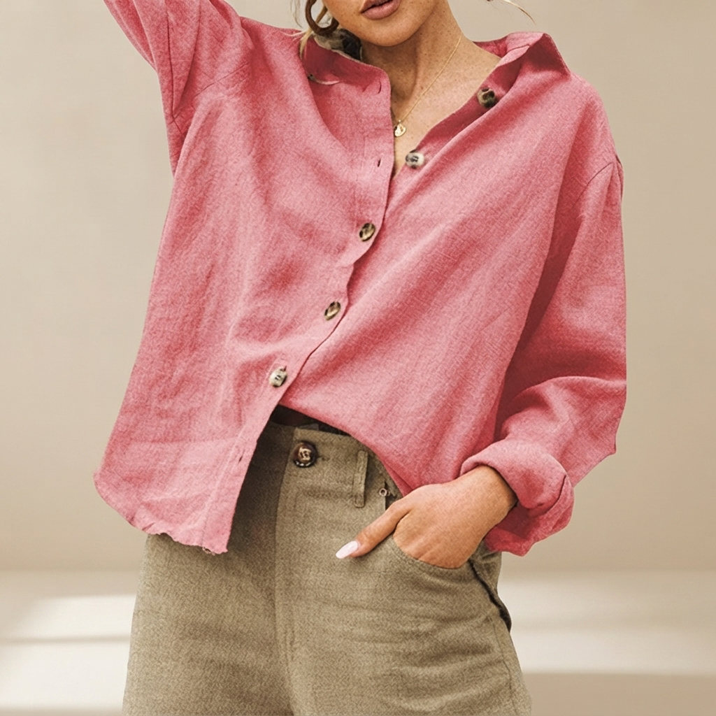 Jordilyn - Casual Button-Down Top