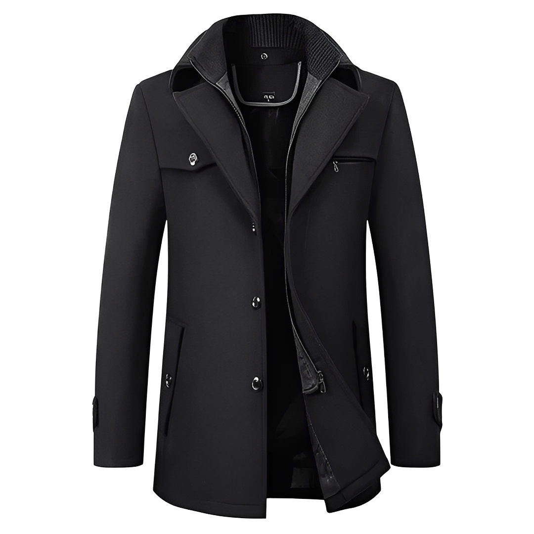 Connor - Comfortable Mid Length Coat
