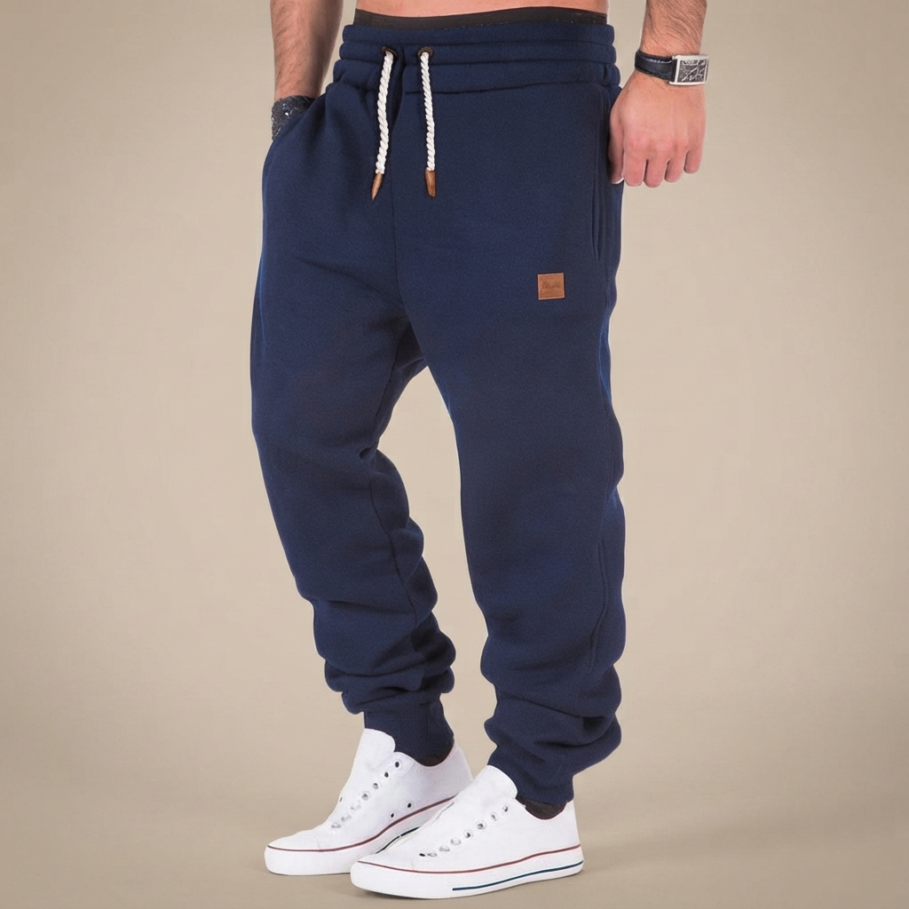 Devin - Stretchy Waist Drawstring Trousers