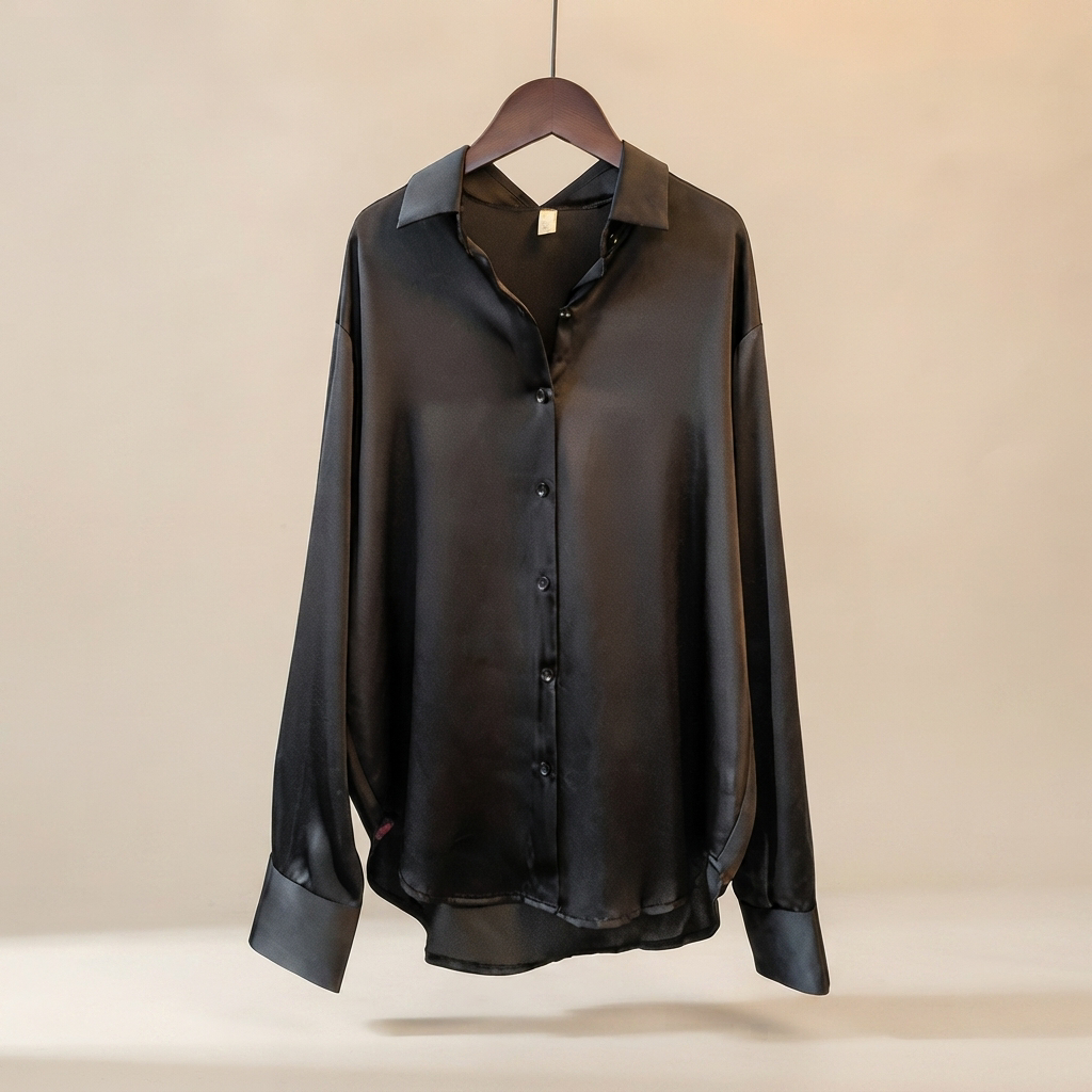 Chazzy - Casual Shiny Blouse