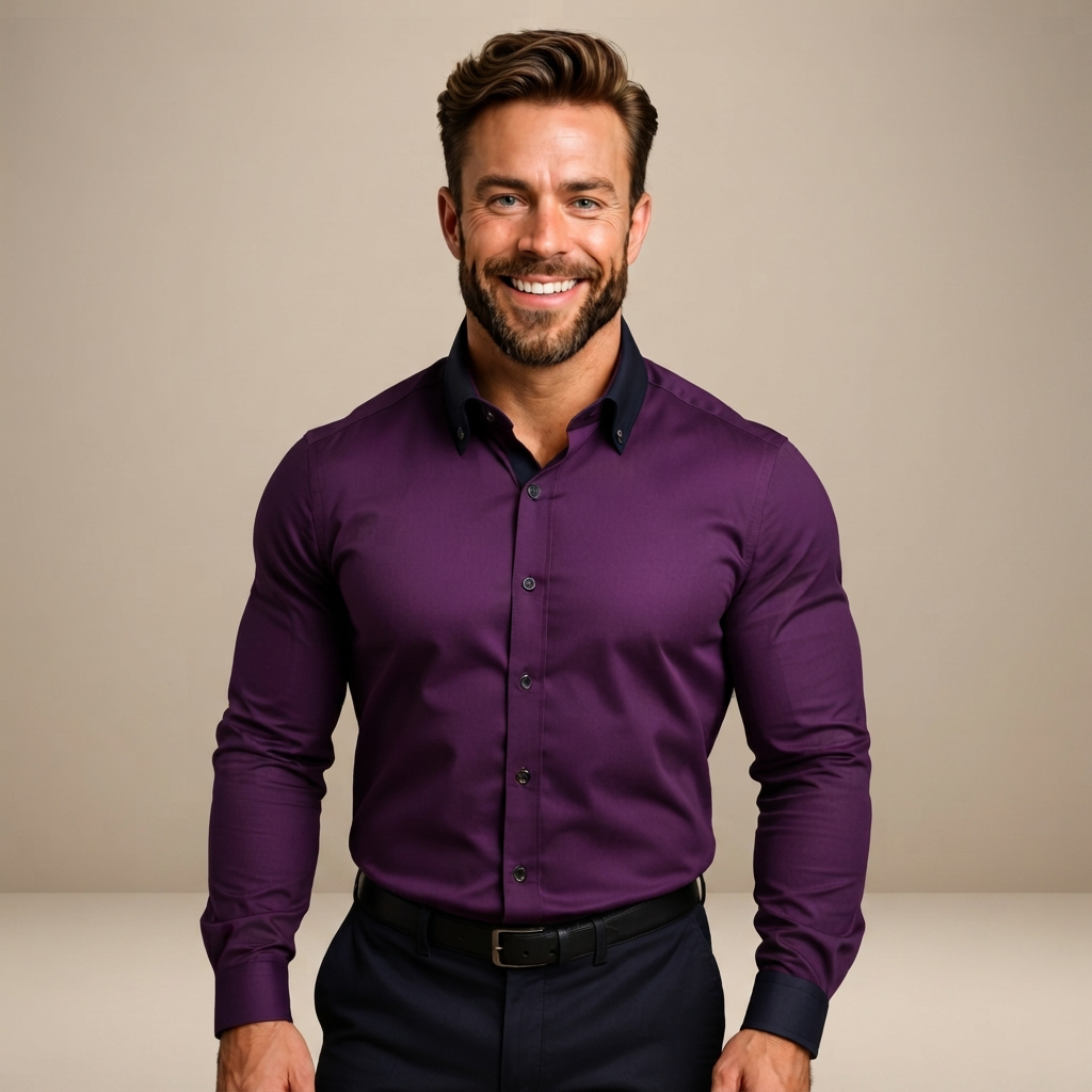 Giovanni - Flexible Long-Sleeve Polo Shirt