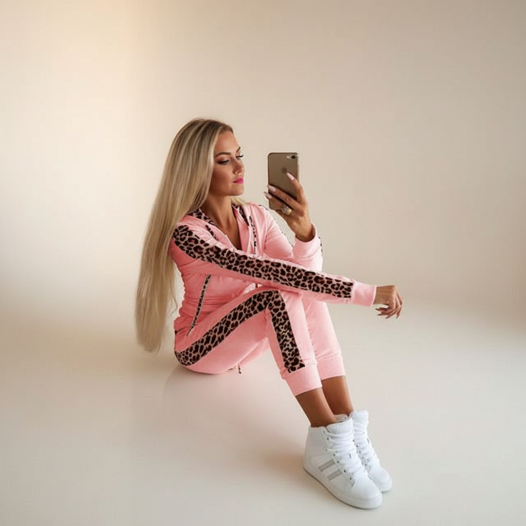 Krestell - Trendy Zippered Pants Set