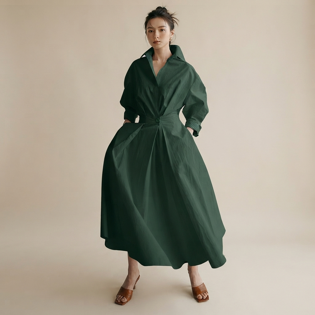 Laverne - Stylish Loose-Fit Midi Dress