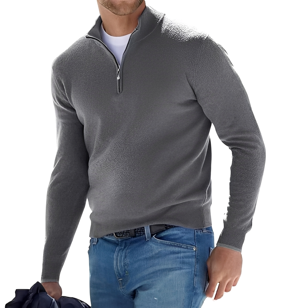 Yasir - Casual Half Zip Sweater