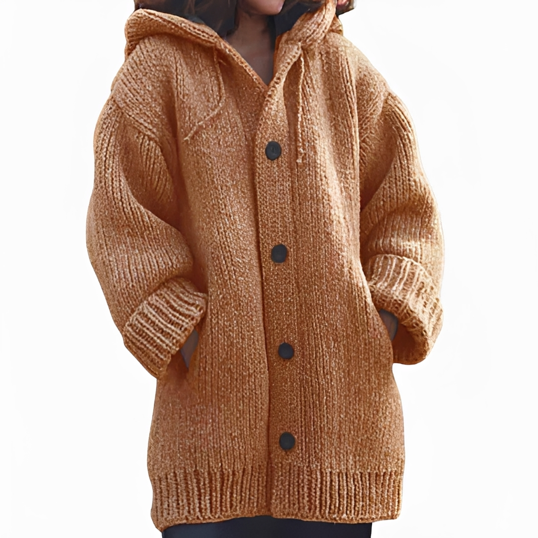 Gerrika - Comfortable Hooded Cardigan