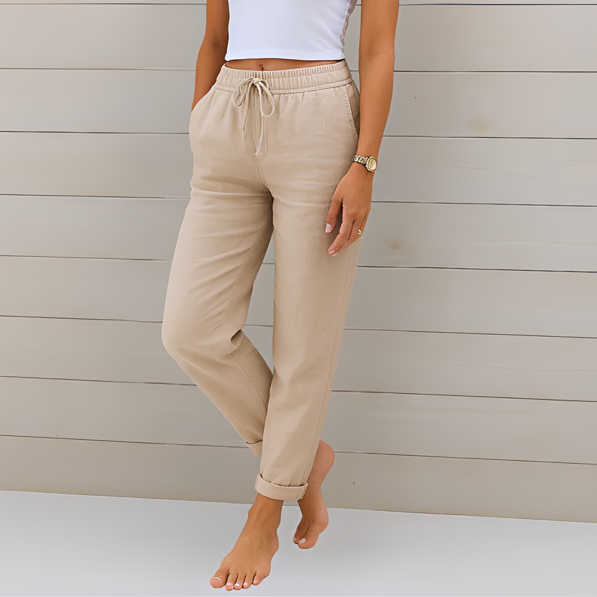 Audrey - Casual Drawstring Pants