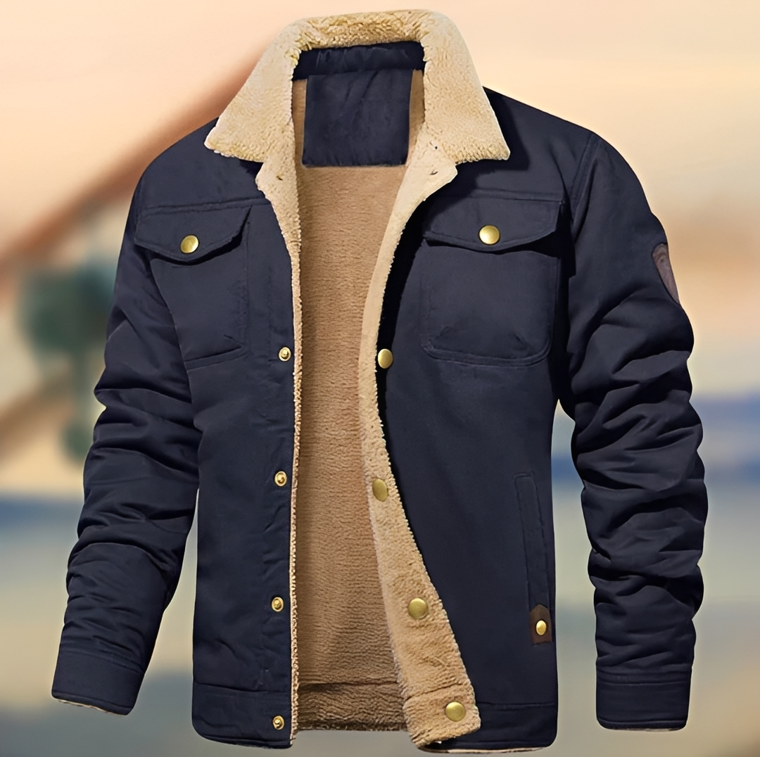 Cedric - Cozy Collar Button Down Jacket