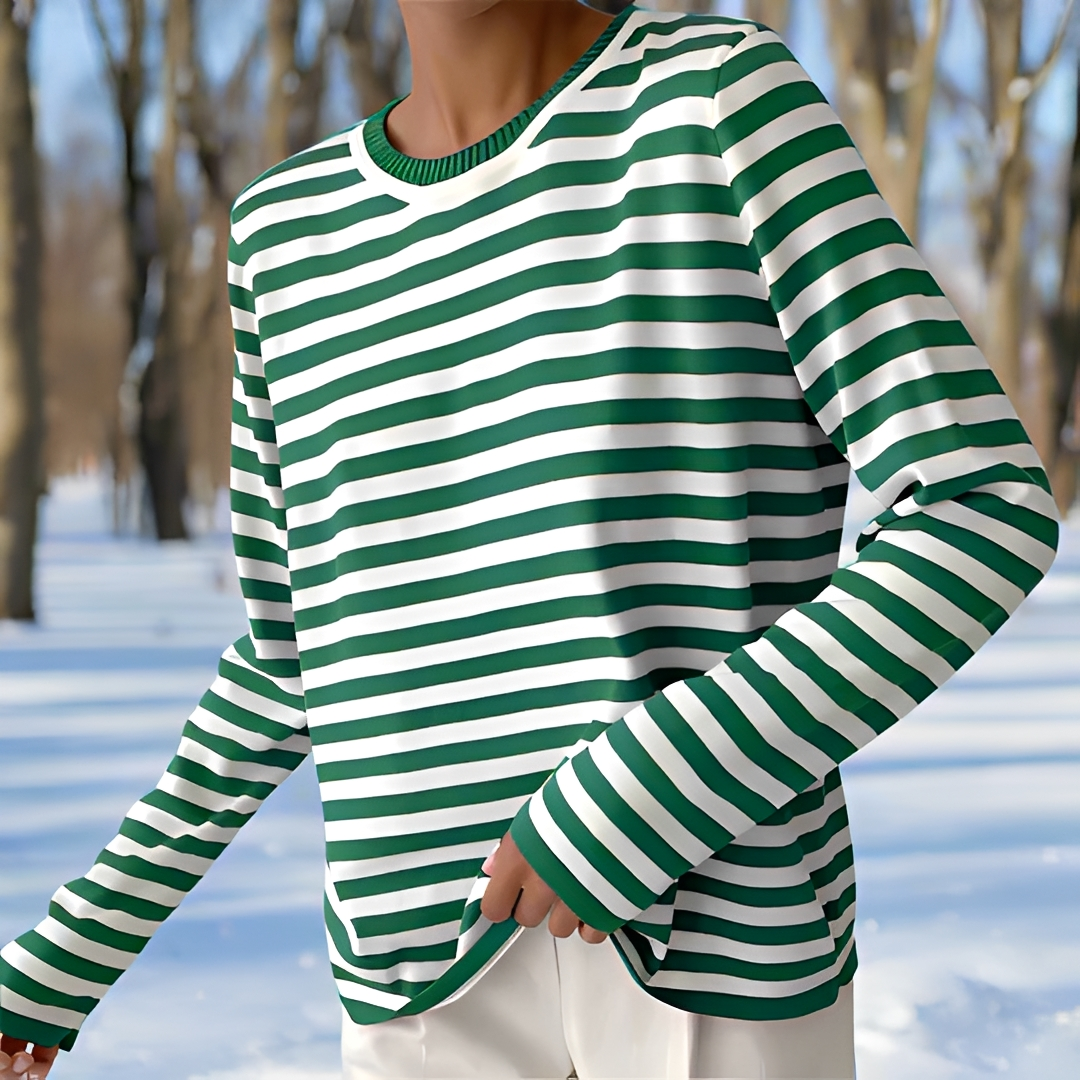 Reagine - Striped Long Sleeve Shirt