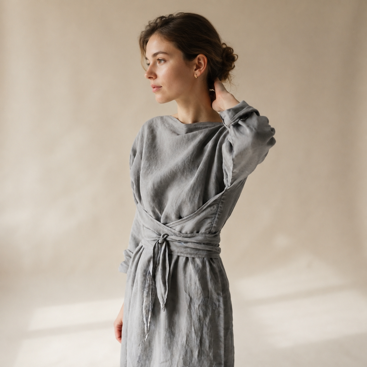 Ashlee - Breezy Tie-Up Loose Maxi Dress
