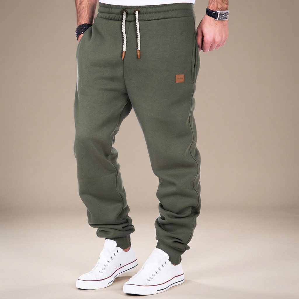 Devin - Stretchy Waist Drawstring Trousers