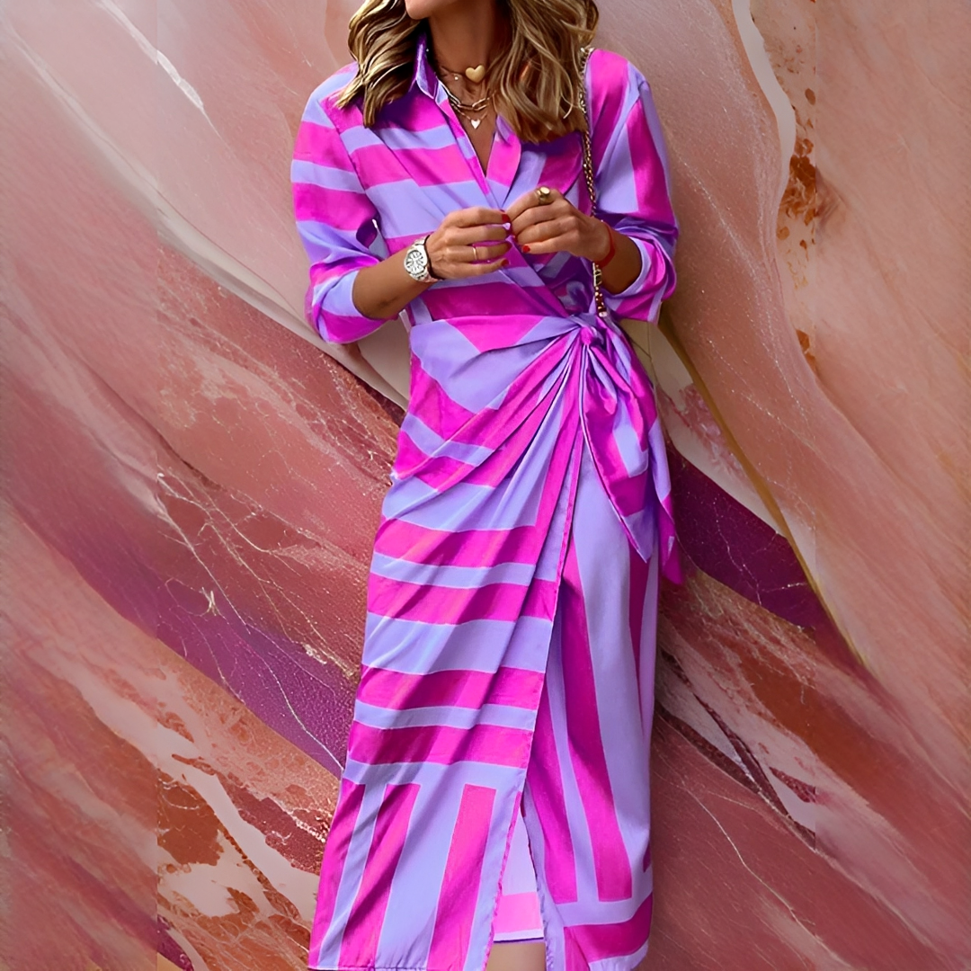 Emily - Stylish and Sophisticated Striped Dress