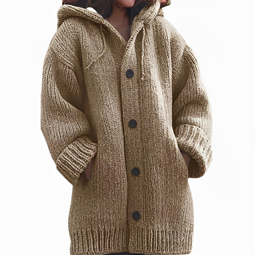 Gerrika - Comfortable Hooded Cardigan