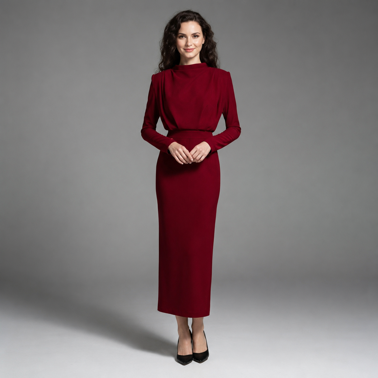 Darby - Stylish Long-Sleeve Dress