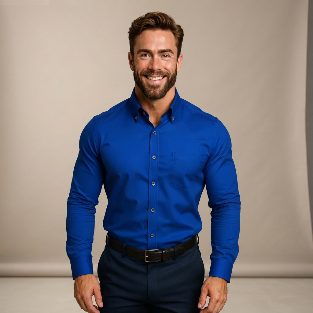 Giovanni - Flexible Long-Sleeve Polo Shirt