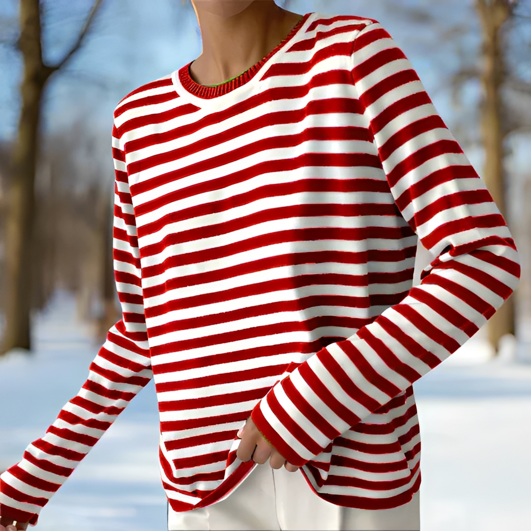 Reagine - Striped Long Sleeve Shirt