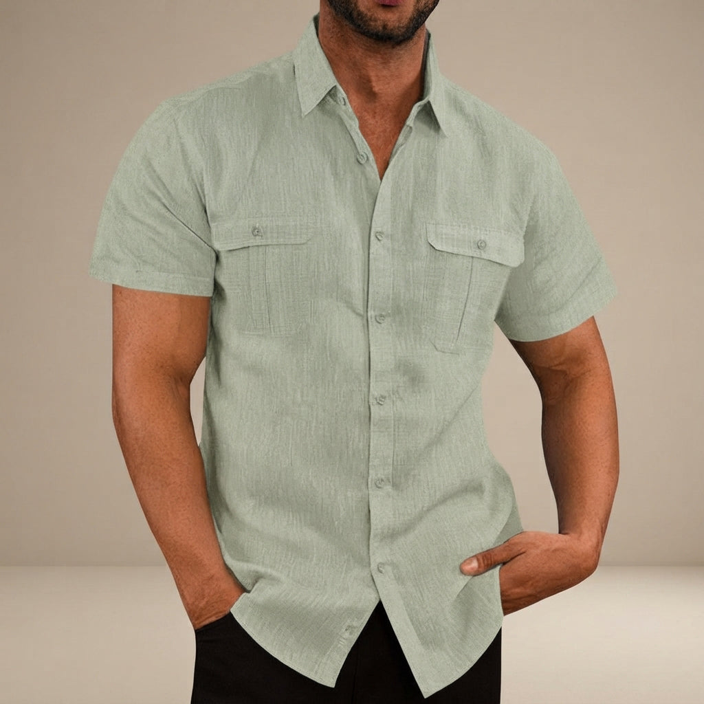 Lewys - Casual Button-Down Polo Shirt