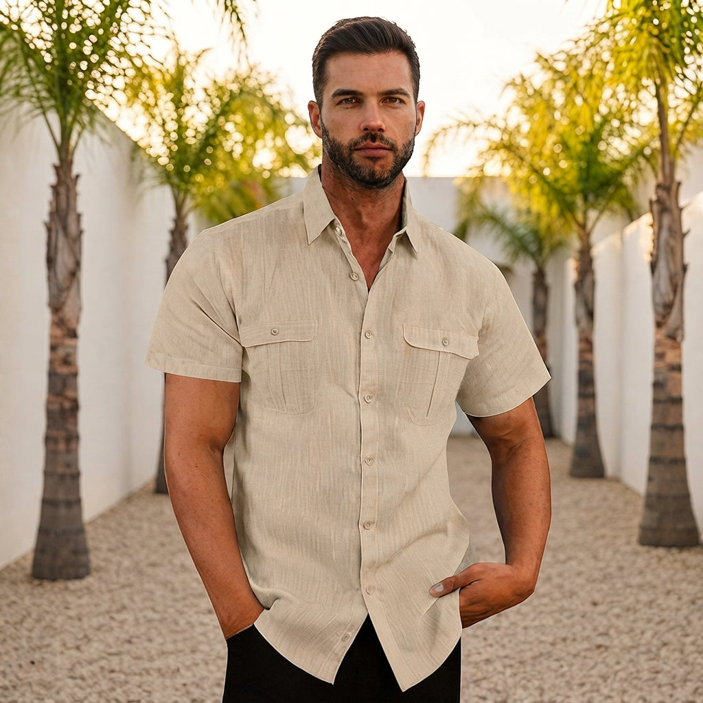 Lewys - Casual Button-Down Polo Shirt