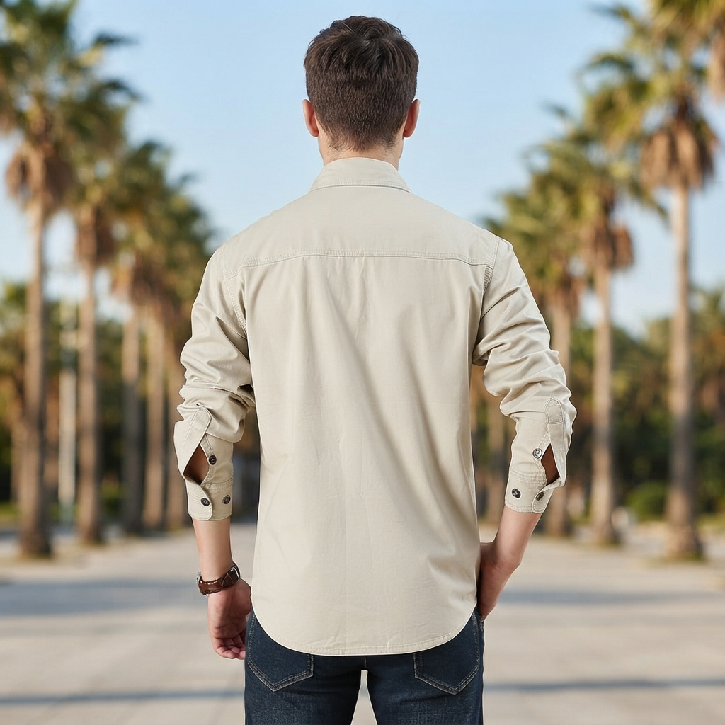 Hayden - Multi-Pocket Long-Sleeve Utility Shirt