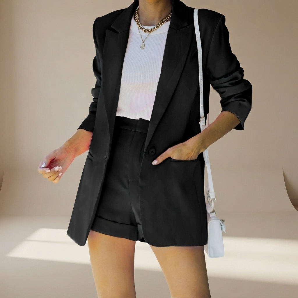 Geraldine - Stylish Short Suit Set