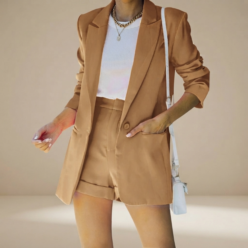 Geraldine - Stylish Short Suit Set