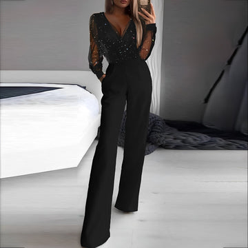 Alissa - Chic Jumpsuit with V-Neck for Women