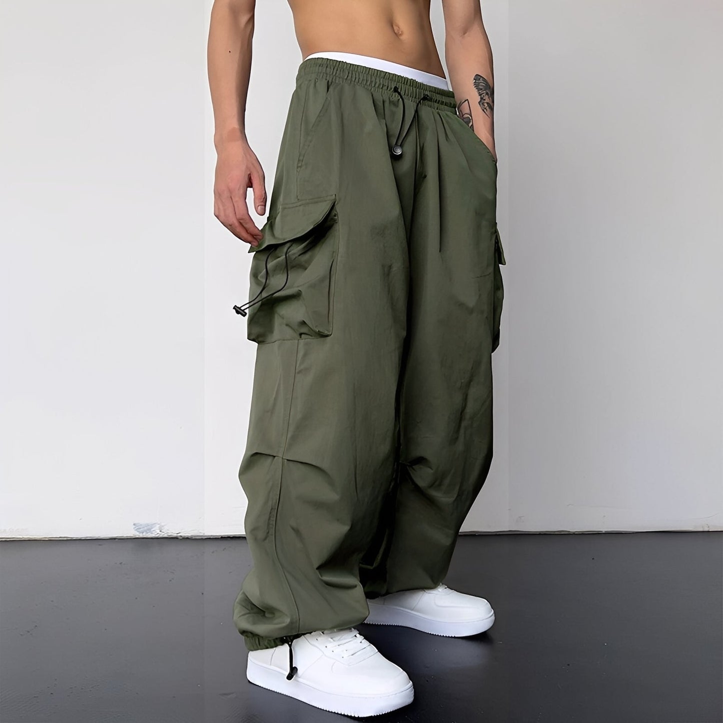 Kaleb - Trendy baggy cargo pants for men