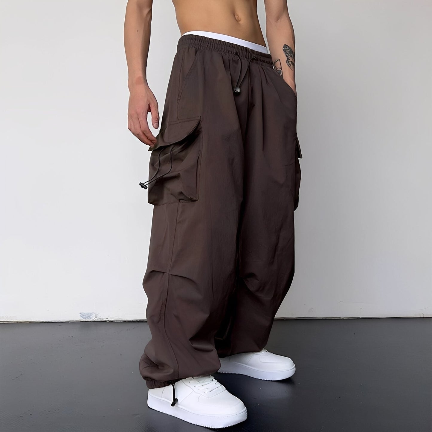 Kaleb - Trendy baggy cargo pants for men