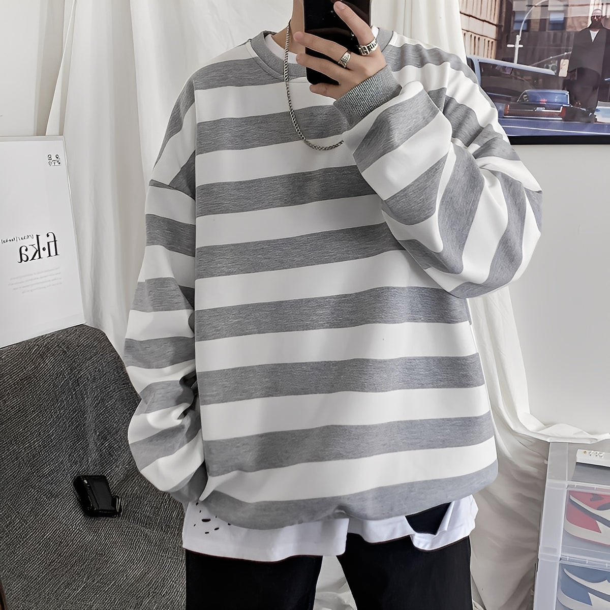 Christian - Striped Oversized Sweater