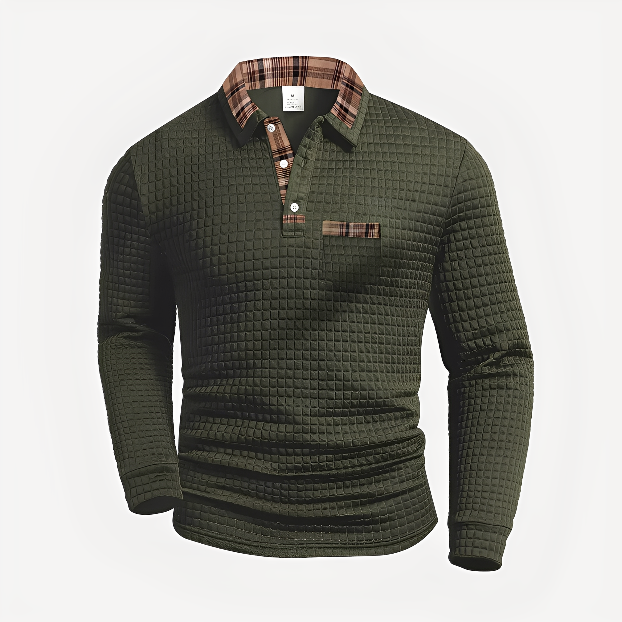 Morris - Stylish Long Sleeve Polo Shirt